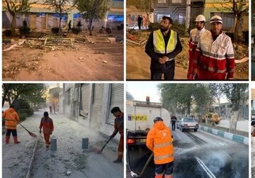 آخرین وضعیت امدادرسانی در خیابان آزادی اعلام شد