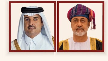 تأکید سران قطر و عمان بر ضرورت پایان درگیری‌ها در منطقه
