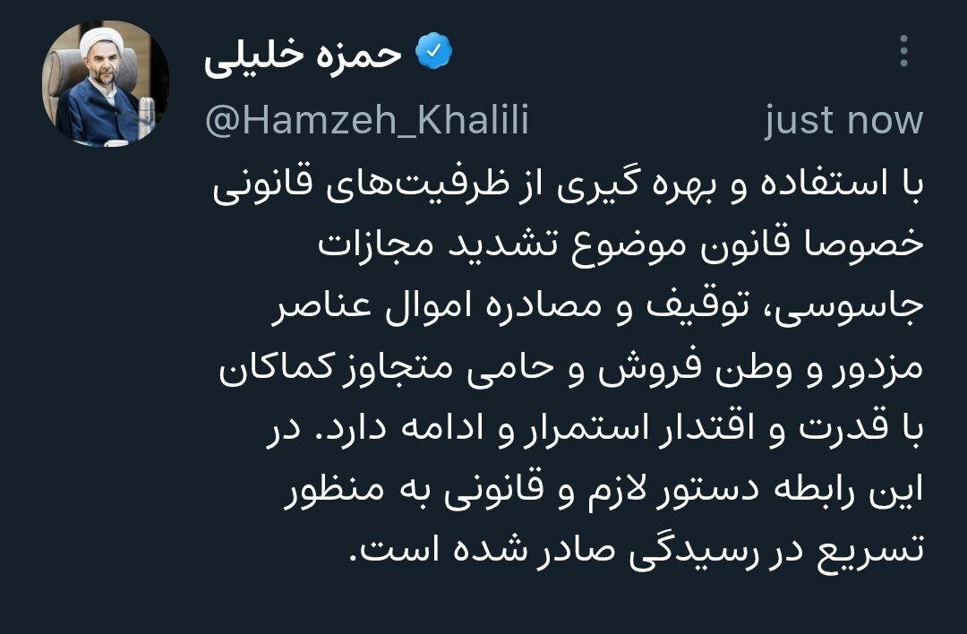 معاون اول قوه قضاییه: توقیف و مصادره اموال عناصر وطنفروش با قدرت ادامه دارد