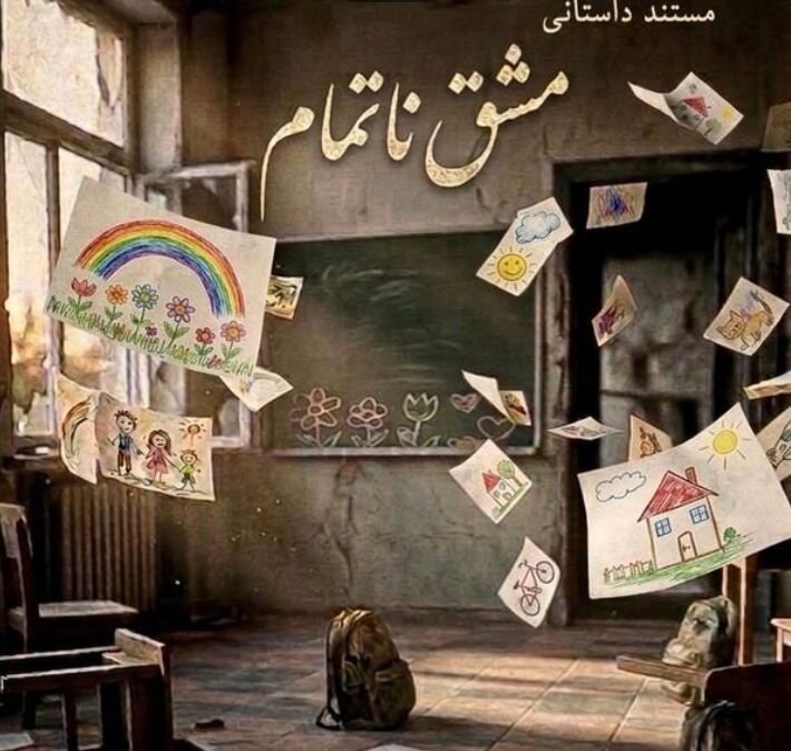 مشقی که تمام نشد، دفترهای مشقی که زیر خاک و آتش ماند/ ماکان نصیری هنوز پیدا نشده است