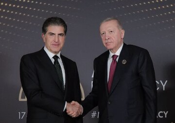 نیچیروان بارزانی و رجب طیب اردوغان در اجلاس آنتالیا درباره تحولات منطقه گفت‌وگو کردند