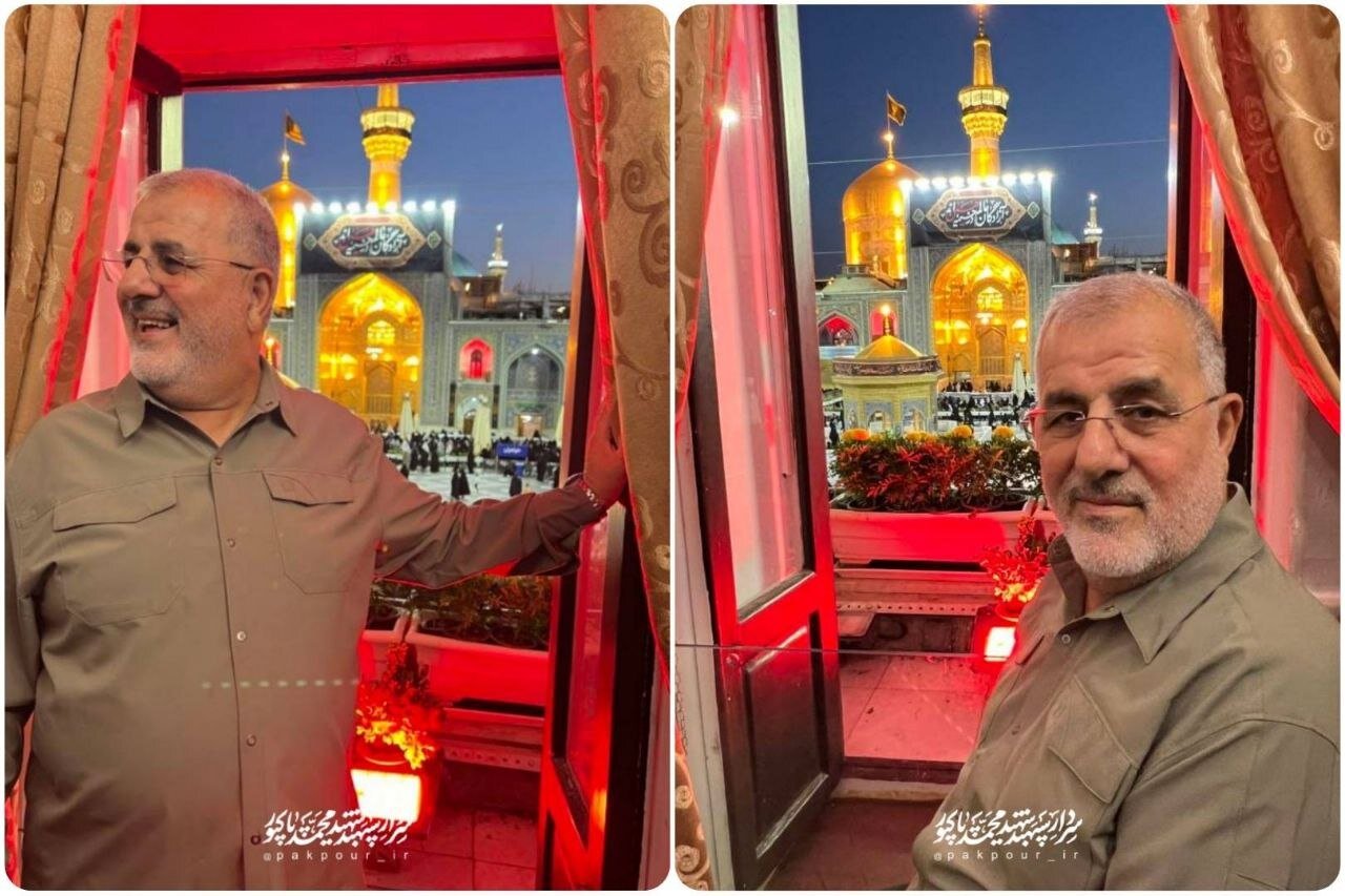 عکسی دیده نشده از  سردار محمد پاکپور در حرم امام رضا