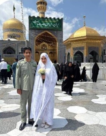 واکنش انصاری به مراسم ازدواج با لباس محیط‌بانی در حرم امام رضا (ع)/عکس