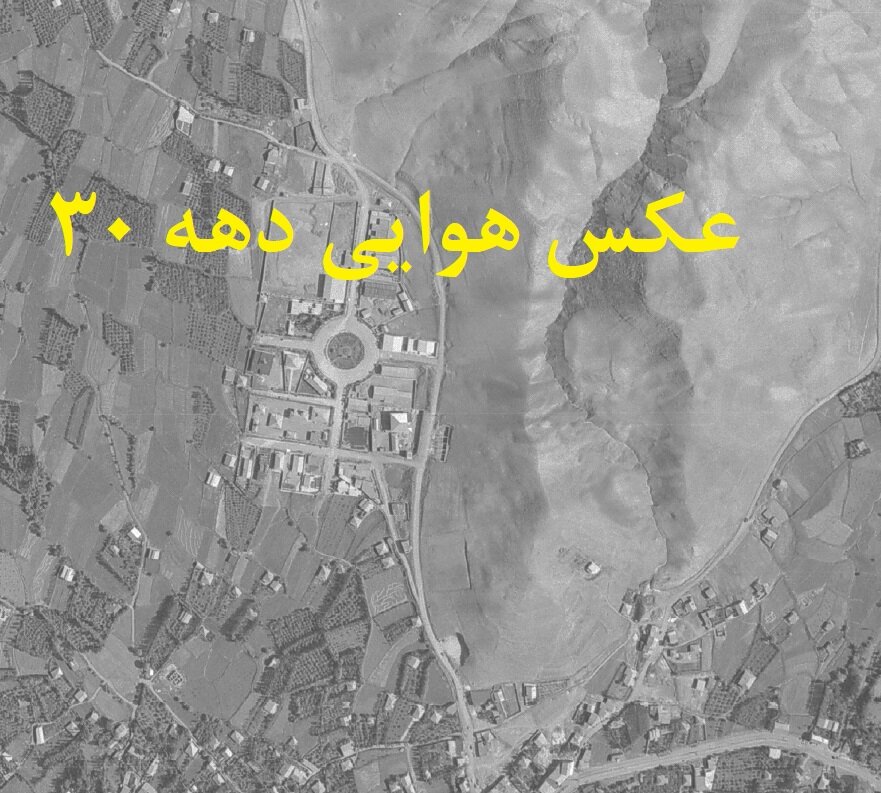 عکس هوایی دهه 30 سازمان نقشه برداری