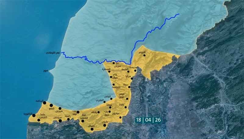 خطوط رنگی در جنوب لبنان چه معنایی دارند؟
