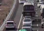 ببینید |  برخورد قاطع پلیس اسپانیا با زرنگ‌بازی برخی رانندگان در اتوبان!