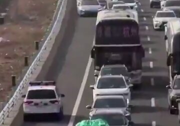 ببینید |  برخورد قاطع پلیس اسپانیا با زرنگ‌بازی برخی رانندگان در اتوبان!