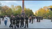 ببینید |  تمرین رژه روز پیروزی توسط سربازان روسی
