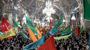 ببینید| اثر حماسی مهدی سلحشور در حرم امام رضا(ع)