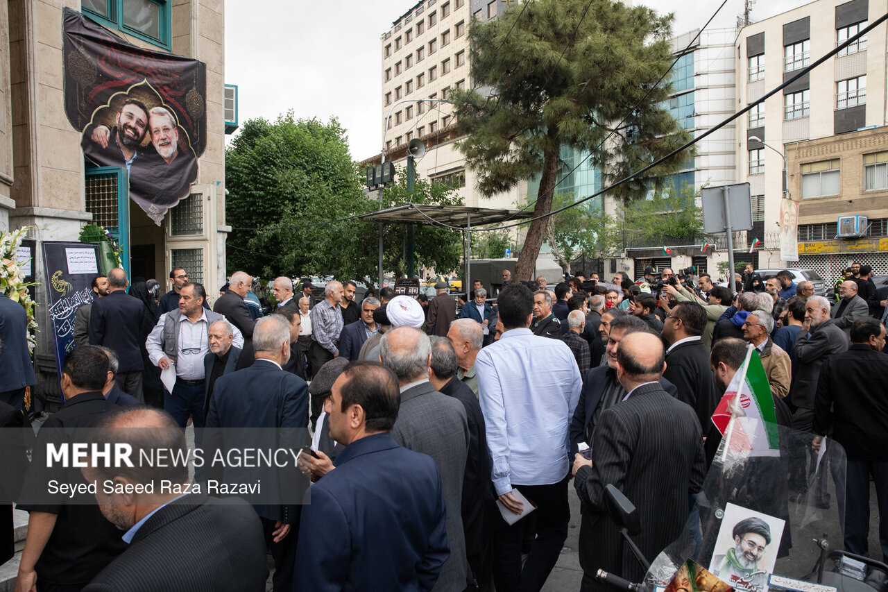 مراسم گرامیداشت شهید علی لاریجانی و فرزندش شهید مرتضی لاریجانی