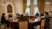 استقبال احمد الشرع از نخست‌وزیر لبنان در دمشق
