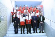 آیین اهدای تجهیزات امدادی به تیم‌های واکنش سریع جمعیت هلال‌احمر لرستان