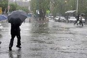 رگبار، تگرگ و باد شدید در راه قزوین
