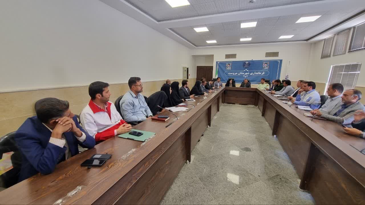 نشست شورای پدافندغیرعامل شهرستان مروست