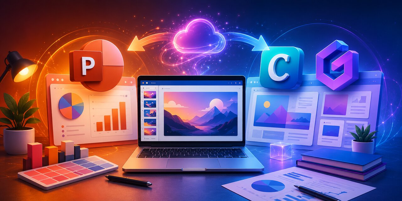 مقایسه Canva و Gamma و PowerPoint بهترین ابزار برای ساخت ارائه حرفهای