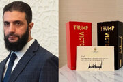 ترامپ برای احمد الشرع عطر فرستاد / رئیس جمهور آمریکا: باز هم ادکلن فرستادم که اگر تمام کرده‌باشی استفاده کنی / الشرع: ظاهرا از دیدار ما بو به جا مانده