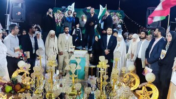 جشن ازدواج ۱۴ زوج جوان در شیراز برگزار شد