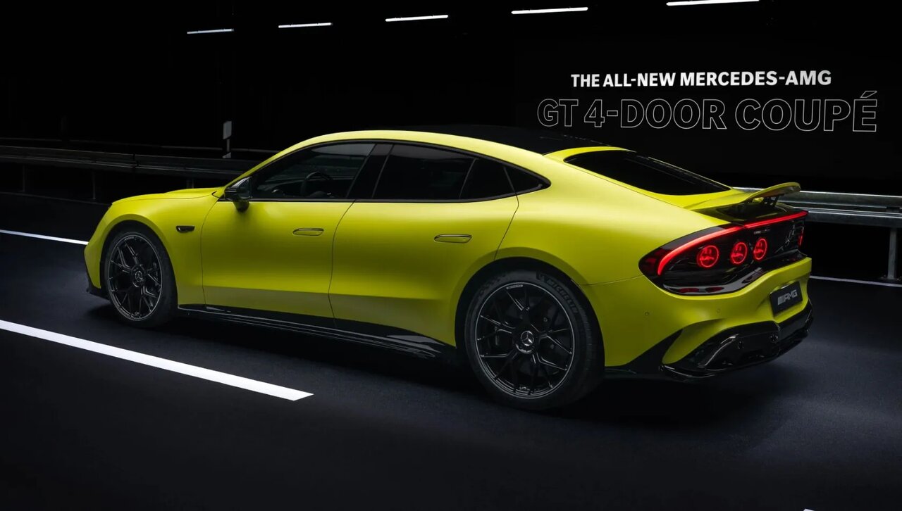 محصول متفاوت مرسدس بنز با بیش از ۱۰۰۰ اسب بخار قدرت / معرفی AMG GT برقی با صدای فیک!