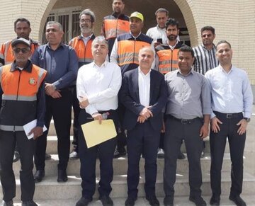 بازدید معاون توسعه مدیریت و منابع اداره کل راهداری و حمل و نقل جاده‌ای هرمزگان از شهرستان رودان