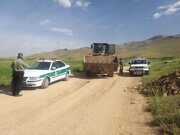رفع تصرف بیش از ۴۶ هزار متر مربع از اراضی ملی در شهرستان فارسان