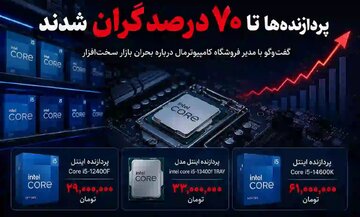 پردازنده‌ها تا ۷۰ درصد گران شدند!