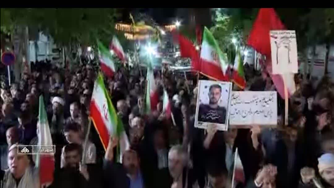ببینید | نمایش وحدت و اقتدار ملی در هشتاد و پنجمین قرار شبانه شهرکرد