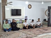 دیدار اعضای تیم ملی مینی فوتبال با خانواده شهید جنگ رمضان در میاندورود