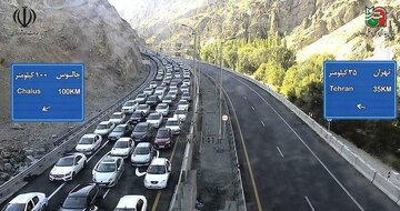 ترافیک سنگین در جادههای ورودی استان مازندران ترافیک سنگین در جادههای ورودی استان مازندران