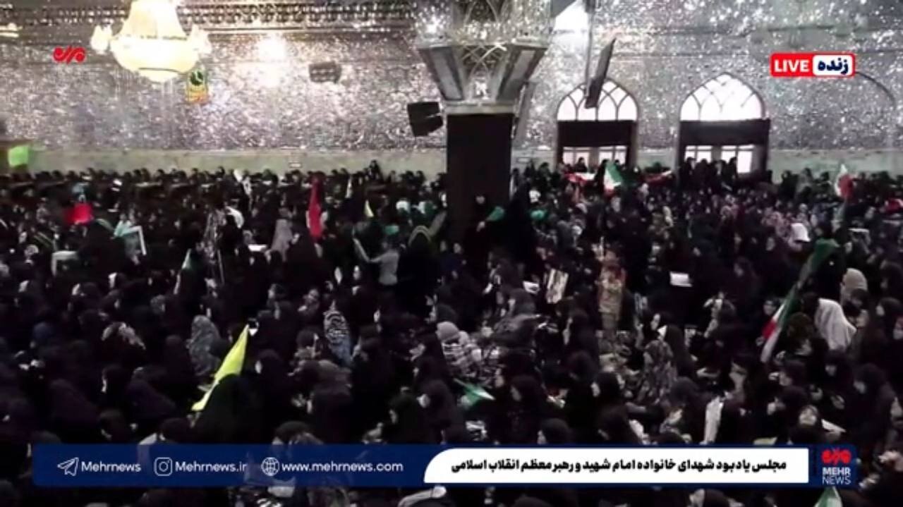 تصاویری از مراسم یادبود شهدای خانواده رهبرانقلاب در حرم حضرت عبدالعظیم حسنی