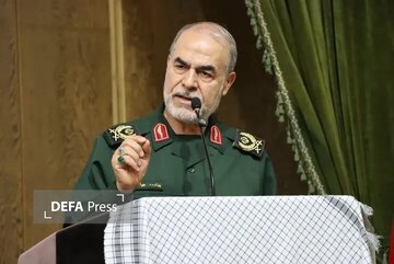 معاون سیاسی سپاه: تثبیت حاکمیت بر تنگه هرمز، سلاحی بالاتر از اتمی است/ مذاکرات با آمریکا از موضع قدرت و با تحمیل شروط به طرف مقابل شکل گرفته است معاون سیاسی سپاه: تثبیت حاکمیت بر تنگه هرمز، سلاحی بالاتر از اتمی است/ مذاکرات با آمریکا از موضع قدرت و با تحمیل شروط به طرف مقابل شکل گرفته است