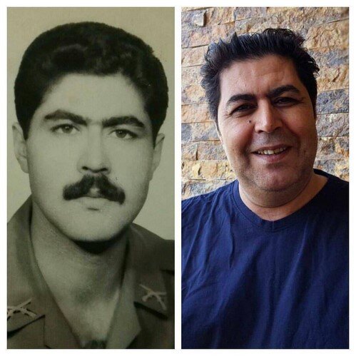 عکس | بازیگر معروف در روزگاری که لاغر با لباس سربازی و سبیل پرپشت بود