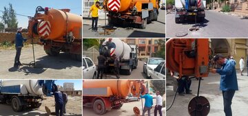 ویدئومتری و شست‌وشوی بیش از 750 کیلومتر شبکه فاضلاب در قم