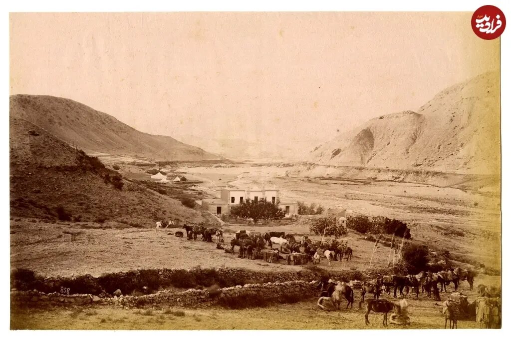 عکس/ منظره‌ای از جاده قزوین - رشت در دوران قاجار