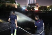 مهار آتش‌سوزی باغی در بلوار چمران شیراز