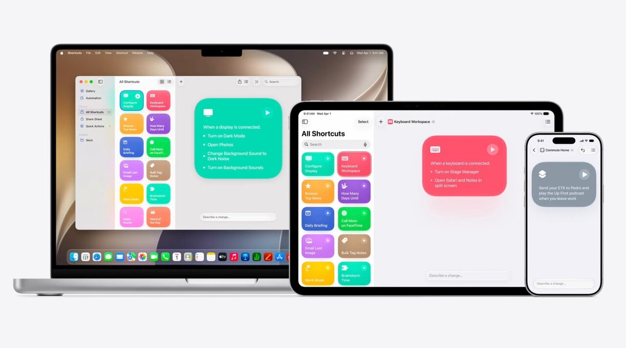 اپل بهکمک هوش مصنوعی، فرآیند ایجاد «Shortcuts» را تسهیل کرده است. اپل بهکمک هوش مصنوعی، فرآیند ایجاد «Shortcuts» را تسهیل کرده است.