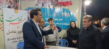 بازدید استاندار سمنان از میز ارتباطات مردمی صنعت برق