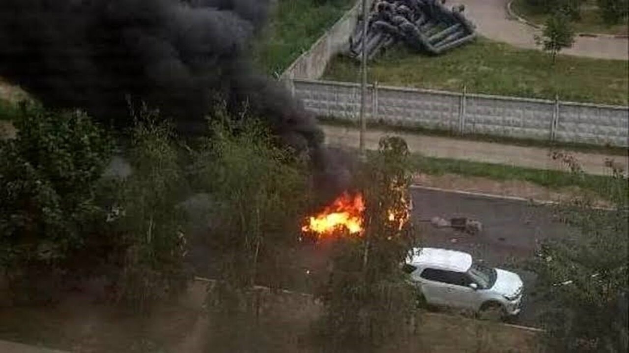 ببینید | ترور در مسکو؛ اولین تصاویر از انفجار خودروی بمب‌گذا