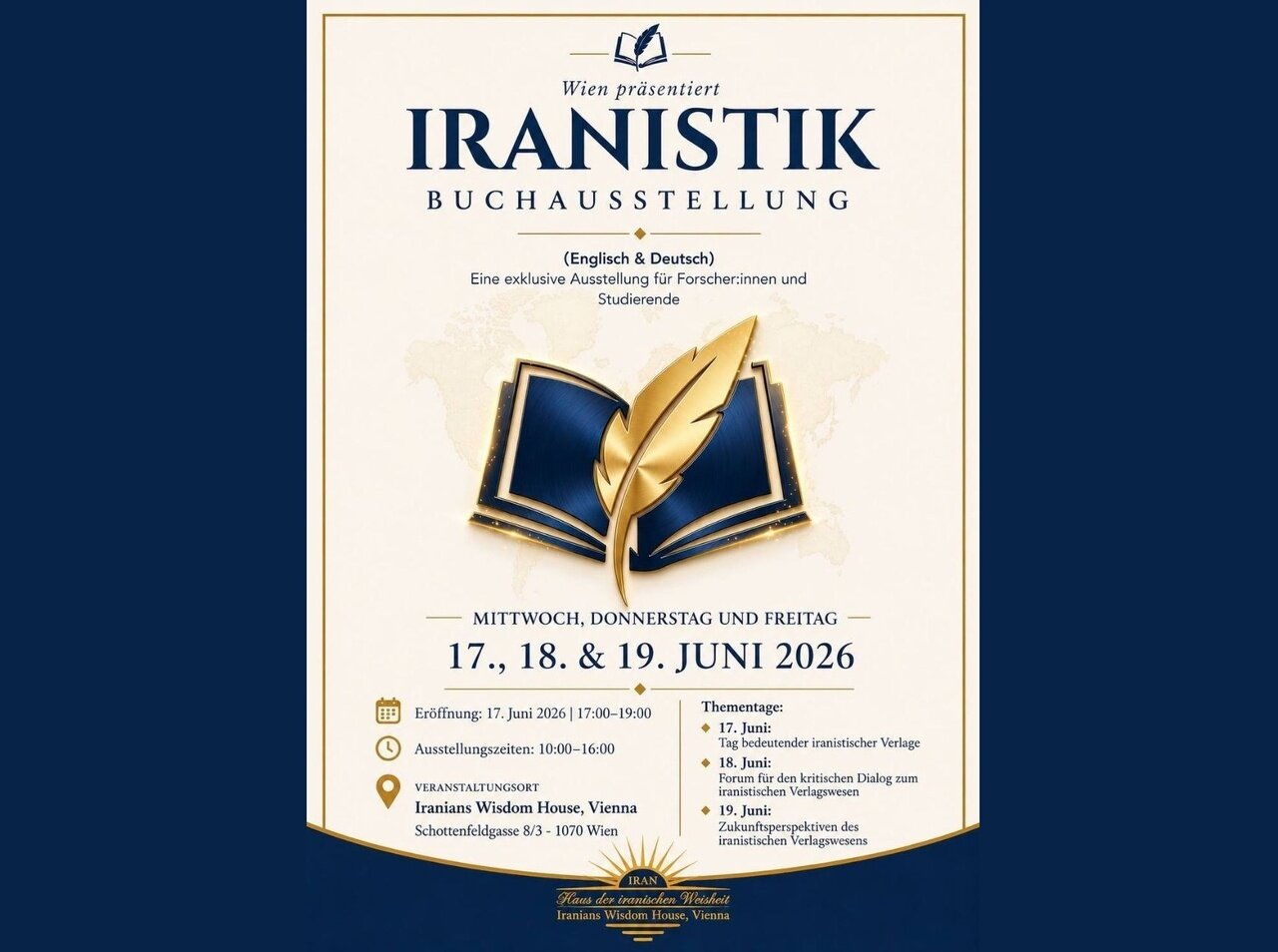 وین، میزبان اولین نمایشگاه تخصصی کتاب‌های ایران‌شناسی