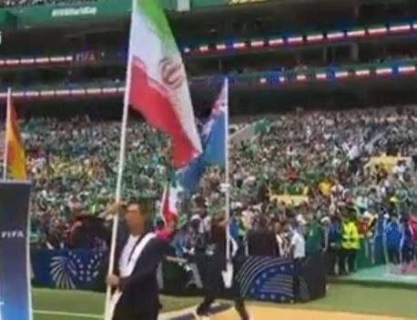 عکس | رقص پرچم ایران در افتتاحیه جام جهانی