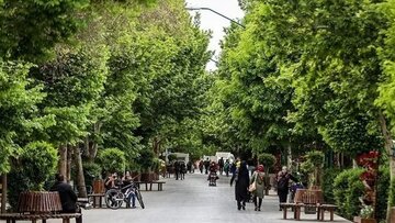 عکس/ منظره «چهارباغ اصفهان» از سمت سی‌وسه پل؛ ۱۳۵ سال قبل
