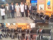 خیرین ۶ ویلچر برای بیماران به بیمارستان شهید رحیمی خرم‌آباد اهدا کردند