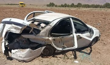 امدادرسانی هلال‌احمر به ۴ مصدوم تصادف در محور فرخشهر - دستگرد