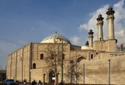 عکس/ کارگران در حال ساخت «مسجد سپهسالار» در دوران ناصرالدین‌شاه