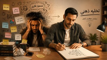 تخلیه زبالههای ذهنی؛ وقتی مغز پُر از سر و صداست! تخلیه زبالههای ذهنی؛ وقتی مغز پُر از سر و صداست!