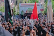 عزاداری محرم در گلزار شهدای کرمان از صبح تا شب