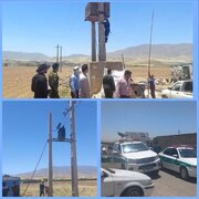 قطع برق ۱۳ حلقه چاه کشاورزی متخلف در بخش زاغه خرم آباد