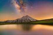 عکس | قاب دیدنی از عبور کهکشان راه شیری بر فراز قله دماوند