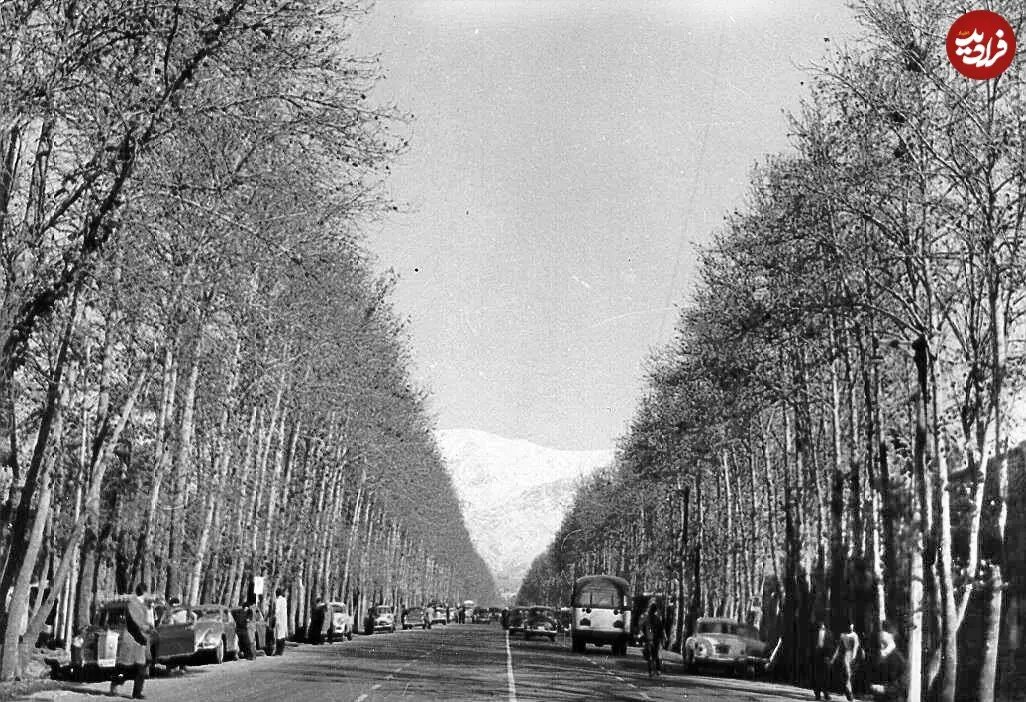 عکس/  نمایی از خیابان ولیعصر در دهه ۴۰