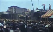 ببینید |  فیلم رنگی شده عزاداری ظهر عاشورا در سبزه میدان تهران سال ۱۳۱۰