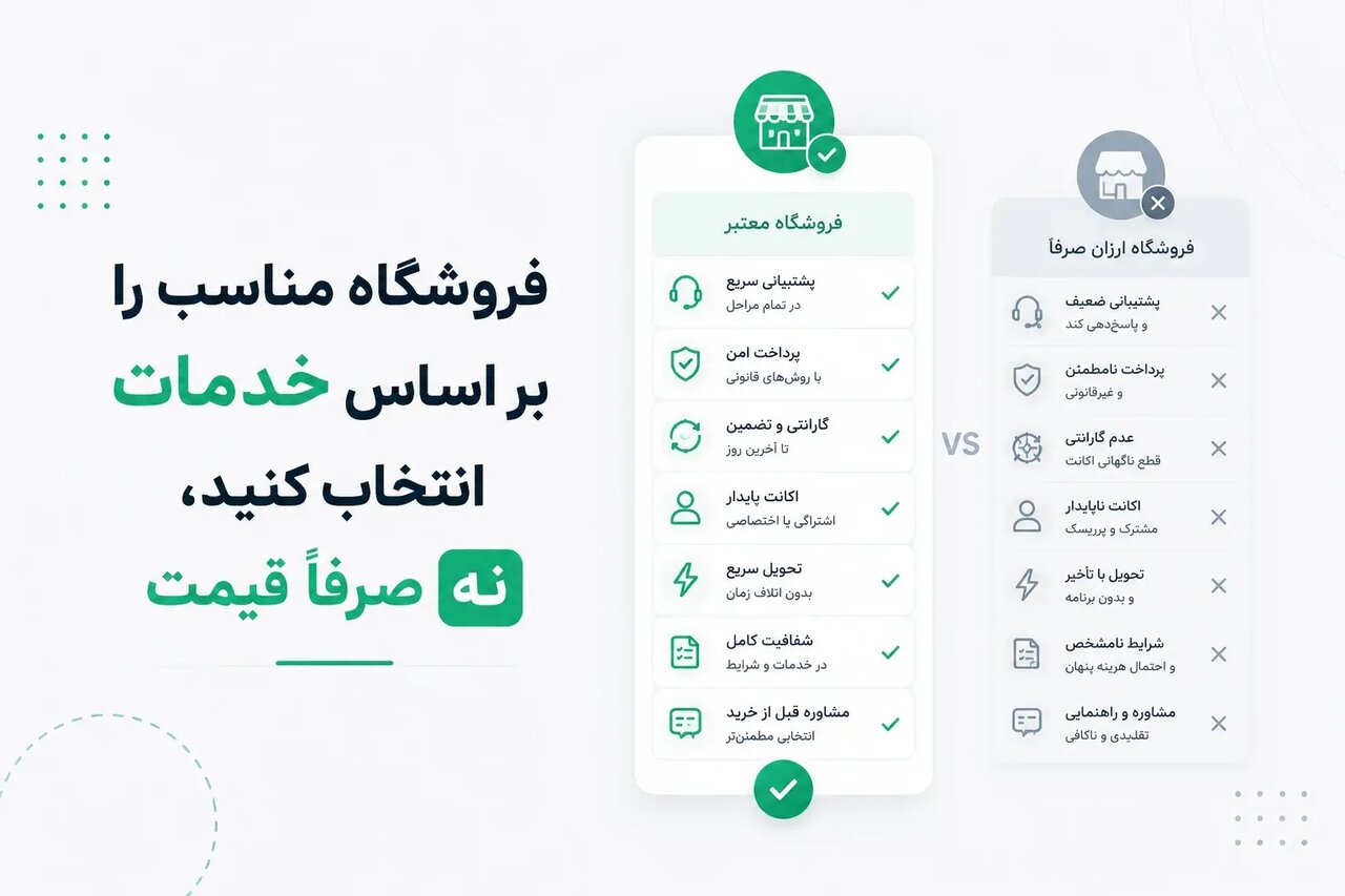 فروشگاه مناسب را بر اساس خدمات انتخاب کنید
